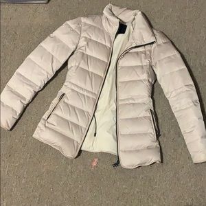 Zara Beige Down Jacket